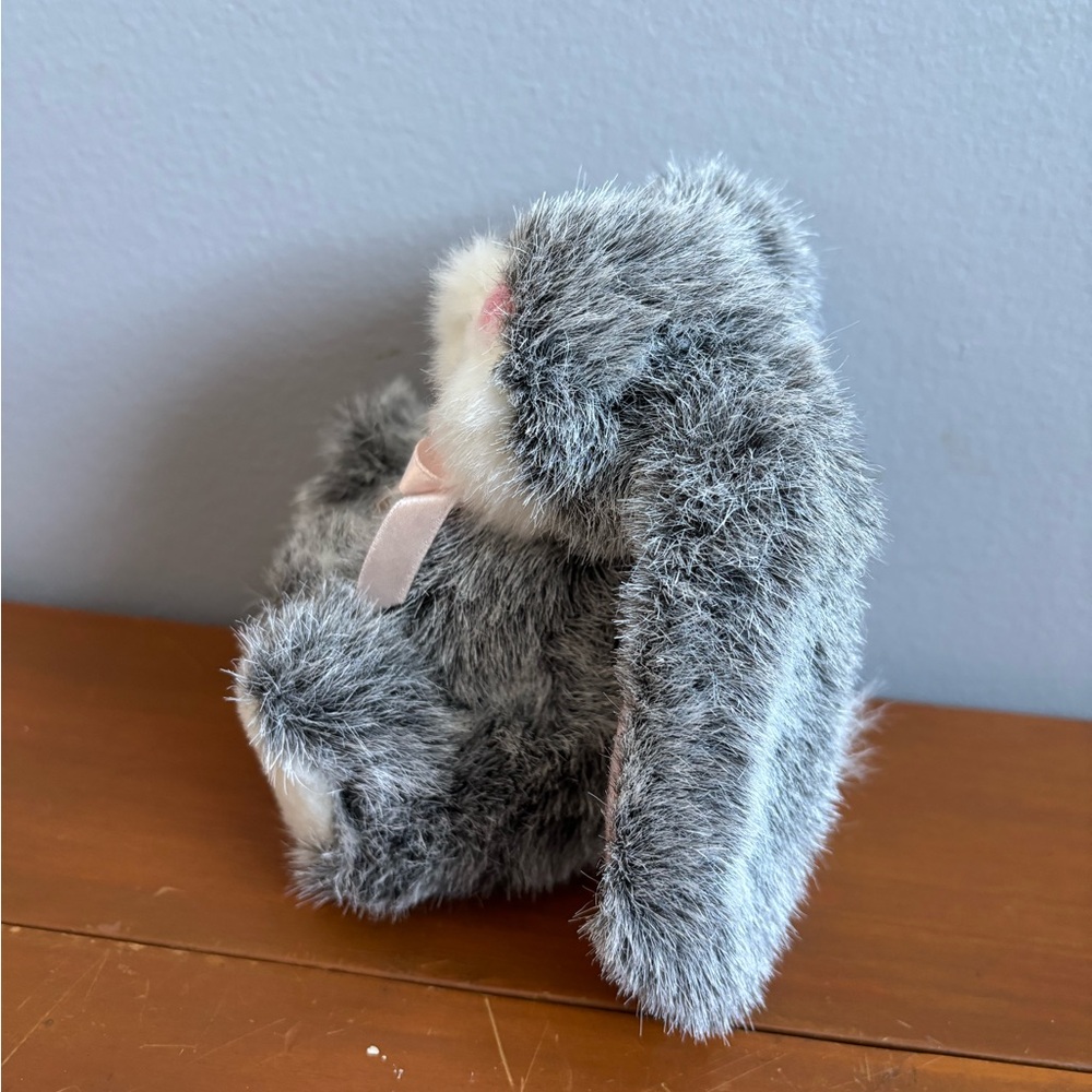 Russ Mini Gray and White Stuffed Bunny 🐰 - Picture 2 of 8